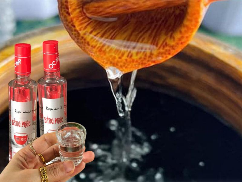 Hình ảnh rượu men lá Bằng Phúc bao nhiêu độ