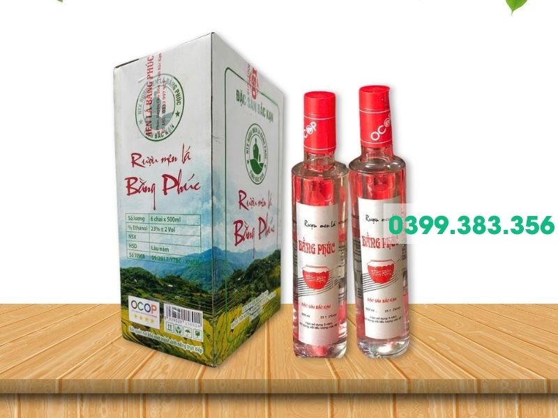 Hình ảnh rượu men lá Bằng Phúc chai 500ml nổi tiếng Bắc Kạn